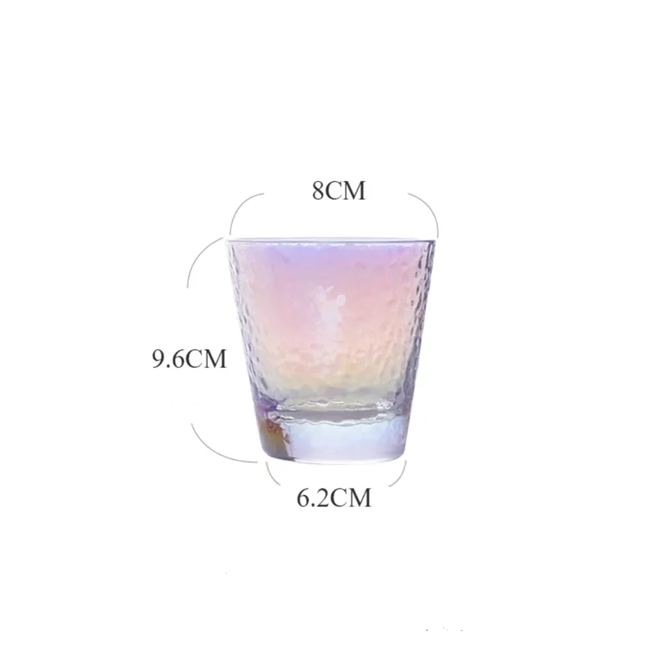 Креативная Радужная чашка из молотого стекла Волшебная чашка красочный стакан для воды - Цвет: 260ml