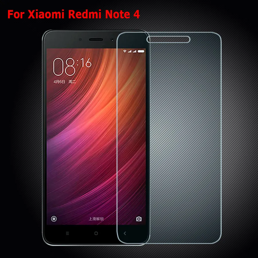 Для Xiaomi Redmi Note 4 Экран протектор 9 H HD Жесткий 2.5D закаленное спереди Стекло для Hongmi