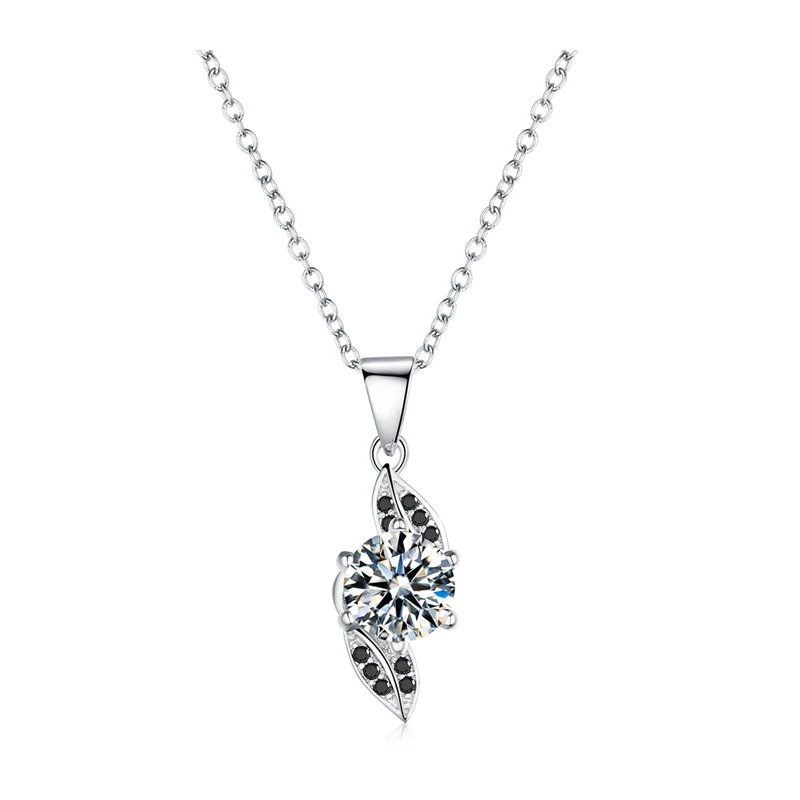 [BLACK AWN] 925 стерлингового серебра изысканные модные Ювелирные наборы обручальное свадебное ожерелье+ серьги для женщин PT141