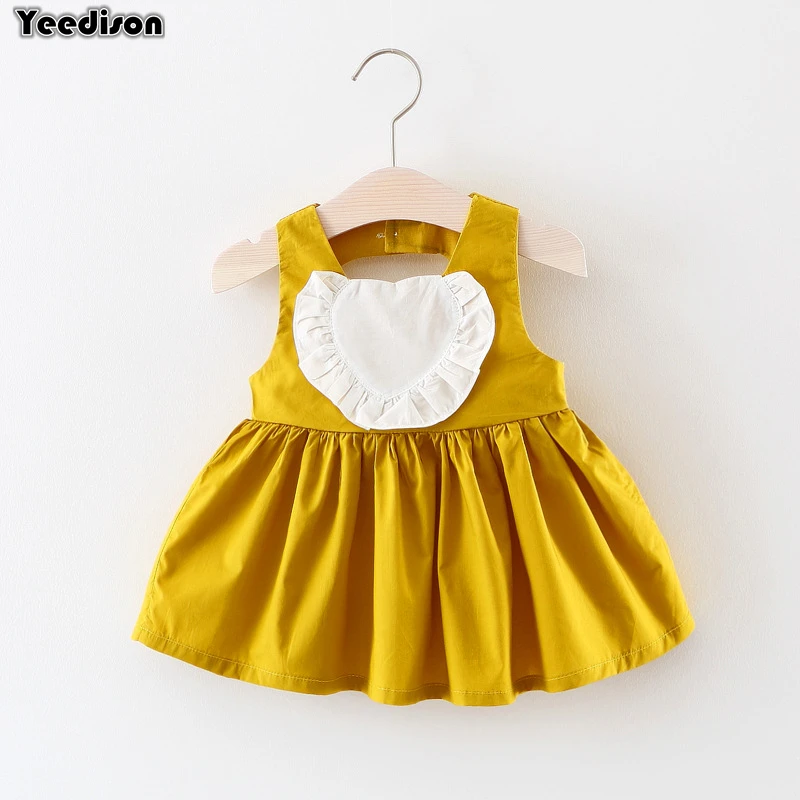 Summer Baby Dress Girl Clothes 2018 New Kids Cute Heart First Birthday Newborn Princess Party Dresses For Toddler Infant Costume (1)