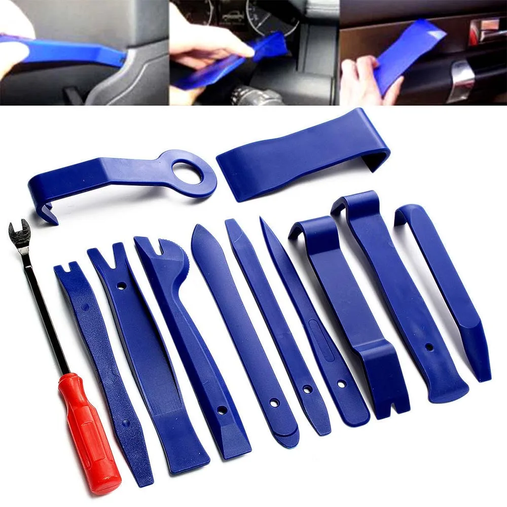 

12pcs Car Interior Plastic Trim Installation Removal Repair Tools Panel Dashboard Disassembly Tools DVD Audio Stereo Refit Kits