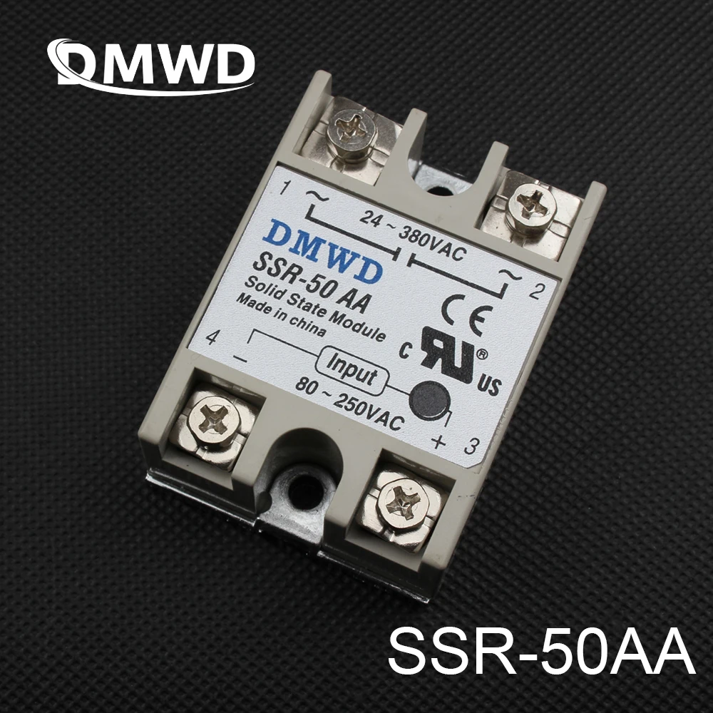 Твердотельное реле SSR 50AA 50A 80 250V AC TO 24 380V твердотельное высокого качества|relay