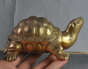 

ZSR 1018++++++ china chinese fengshui brass copper lucky longevity turtle tortoise statue