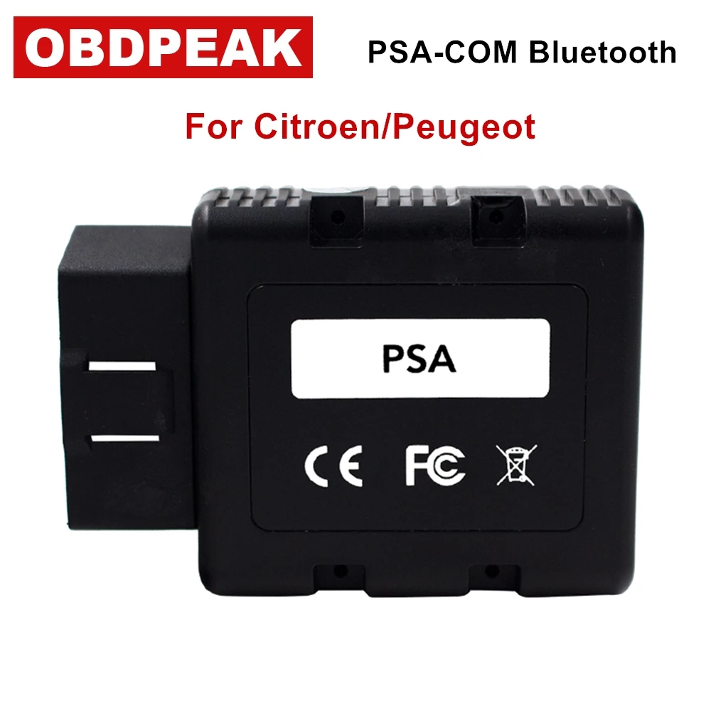 

Newest For Citroen/Peugeot PSACOM PSA-COM Bluetooth Diagnostic Tool PSA COM OBD OBD2 For ECU/Key programming/DTC/Airbag