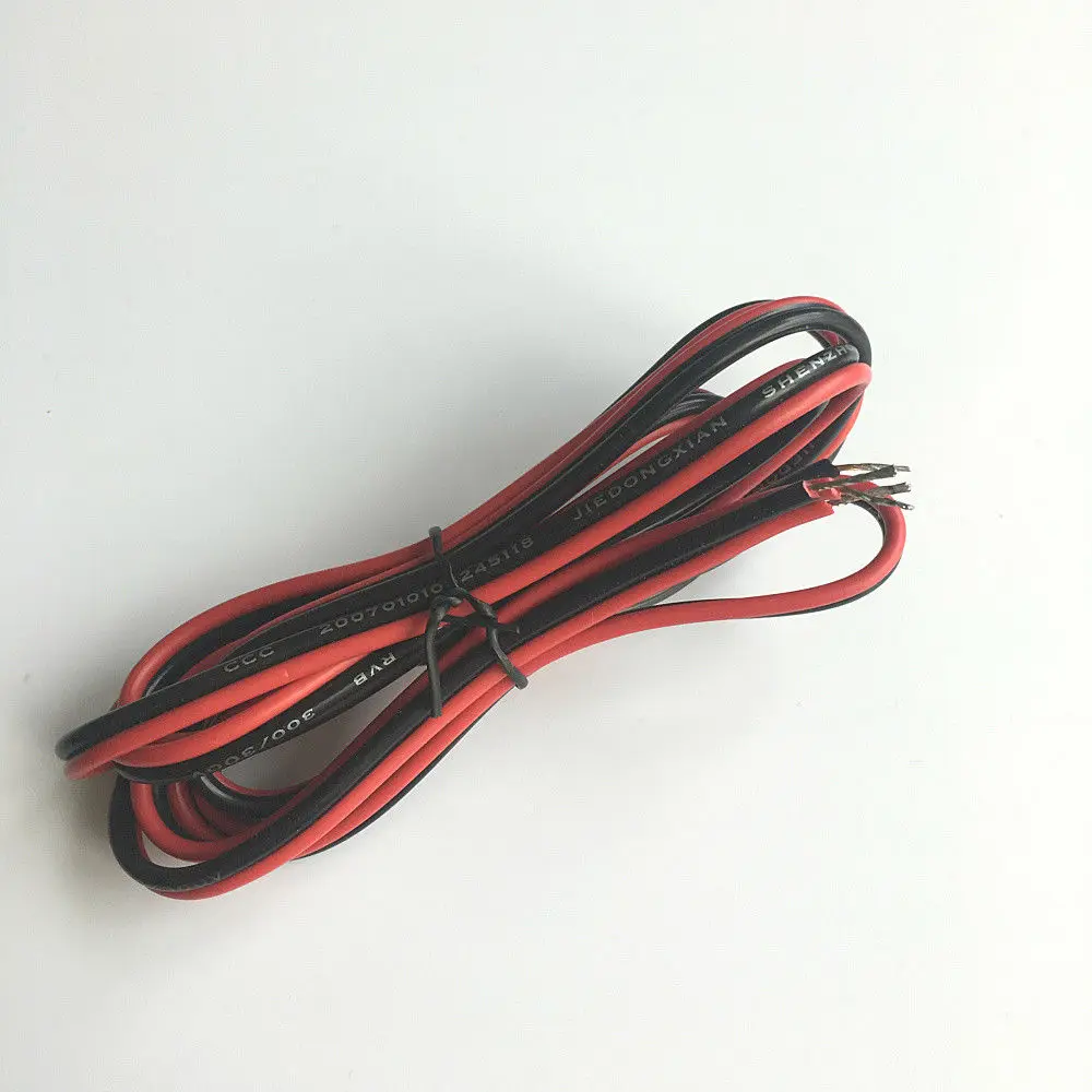 10FT OFC Speaker Wire Red Black Cable 18AWG For Car Home Audio Stereo