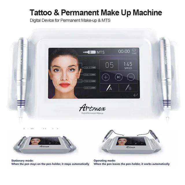 Artmex V8 тату машина 7 дюймов стекло сенсорный экран МТС + пму цифровая Татуировка