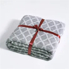 soft cotton blanket for bed sofa aircondition throw blankets adult knitted Bedspread summer plaid quilt soft cotton blanket for bed sofa aircondition throw blankets adult knitted Bedspread summer plaid quilt