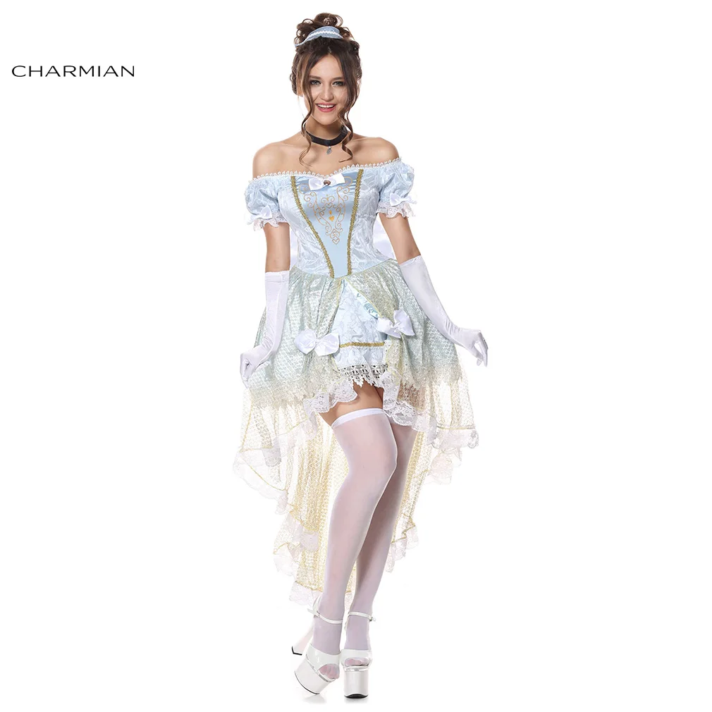 Charmian Gothic Medieval Victorian Retro Lolita Halloween Cosplay Costume for Women Plus Size Lace Fancy Princess Palace Dress