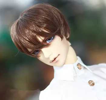 

BJD doll wigs High temperature wire brown color natural curly hairs 1/3 BJD SD DD Uncledoll accessories short doll wigs