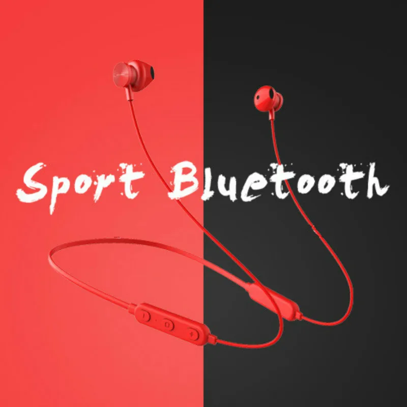 Нашейные беспроводные Спортивные Bluetooth гарнитура для бега стерео Heardphone сабвуфер магнитные наушники Bluetooth 5,0 с микрофоном