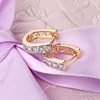 Aliexpress Sale New Children Gold-Color Earrings Zircon Baby CC Hoop Earring Brinco Fashion Jewelry Free shipping 13E18K-87 ► Photo 3/4