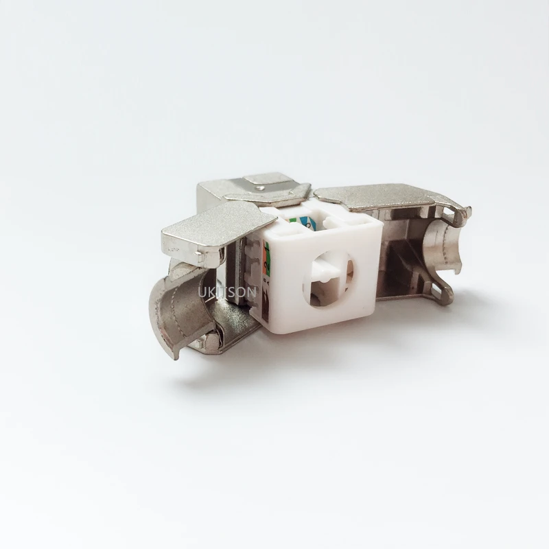 Keystone CAT 6A RJ45 Shielded Slot CAT.6A Jack Modules CAT6A LAN Coupler Socket For 10GB Network Keystone CAT 6A RJ45 Shielded Slot CAT.6A Jack Modules CAT6A LAN Coupler Socket For 10GB Network
