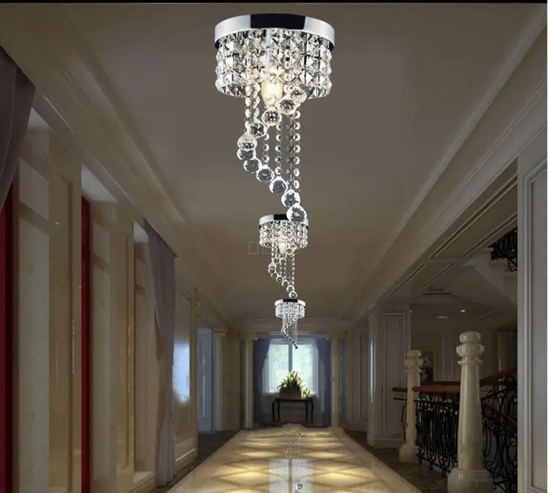 Современный хрустальный Потолочный светильник K9 для спальни осветительный