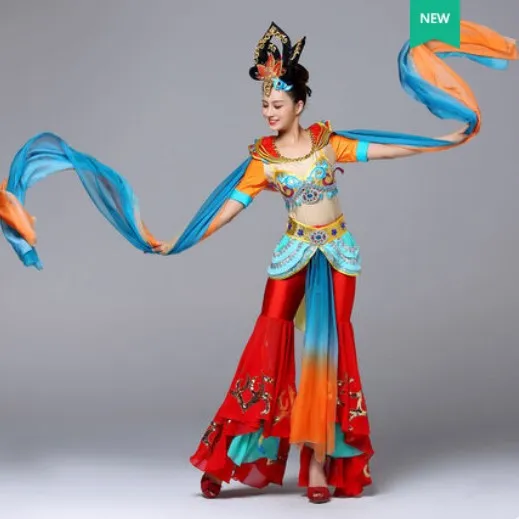 By EMS colorful dance costumes for women festival performance clothing classic fairy dance clothes