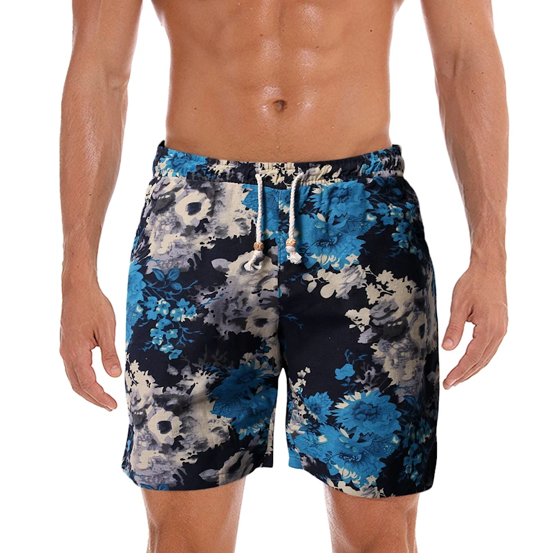 Мужские шорты для плаванья пляжные шорты с принтом Мужская одежда для плавания борд кототкое быстросохнущее Шорты для плавания штаны для серфинга Sunga Masculina