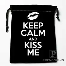 Пользовательские KEEP CALM@ 01 Drawstring Сумки Печать Мода Путешествия хранения мини мешок плавать Пешие прогулки игрушка мешок размер 18x22 см 171203-6-2