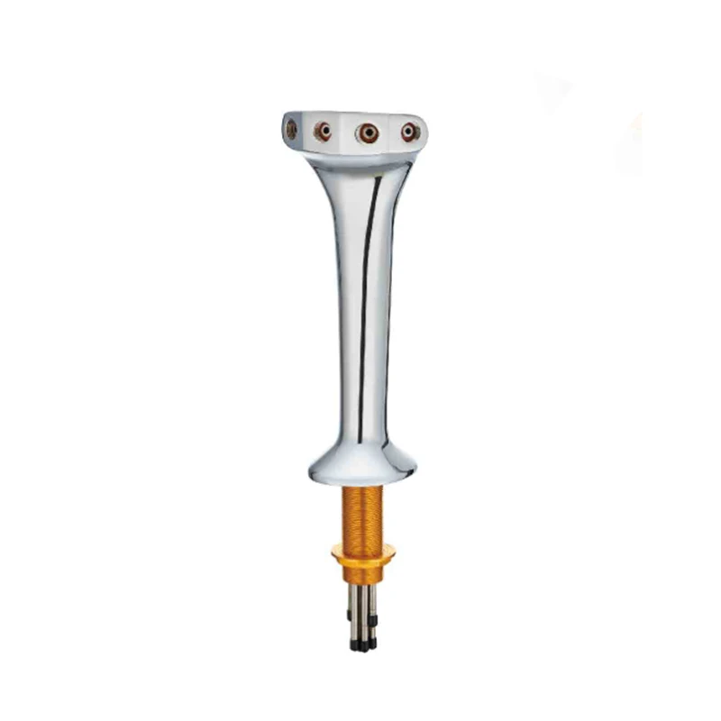 

Four Holes Beer Tower Brass Cobra Design Chrome Plated PVD Plated With Cooling Lines Beer Tower Brewing Tool Accessories