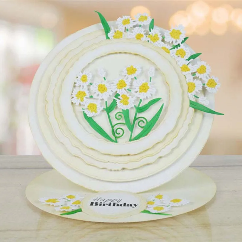 

11pcs/Set Torn Edge Nested Circles Metal Cutting Dies Stencil for DIY Scrapbooking Album Embossing Paper Cards Decorative Crafts