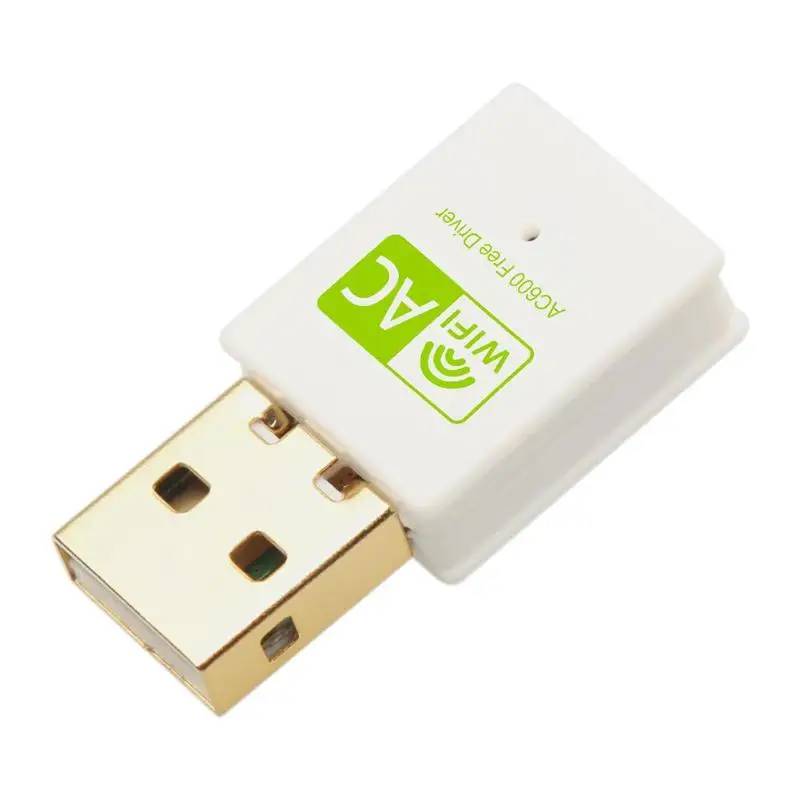 Бесплатный драйвер Двухдиапазонный 600 Мбит/с 2,4 ГГц 5 ГГц USB беспроводной WiFi адаптер с 802.11ac