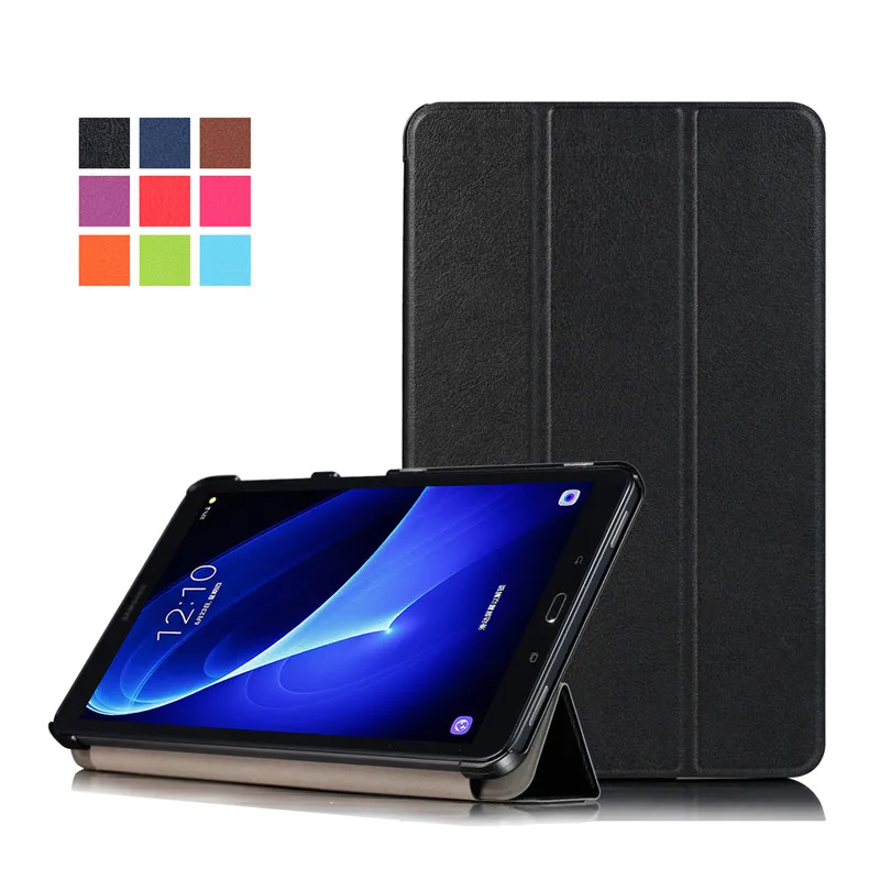 

Slim Magnetic PU Leather Case Cover For 2016 Samsung Galaxy Tab A T580 T585 T580N T585N 10.1 Inch Funda Skin Case + Stylus Pen