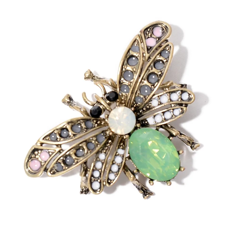 

Pins Broche Hot Sale High Quality Bees Brooch Enamel Corsage Hats Scarf Clips Accessories Eyes Brooches For Woman Party