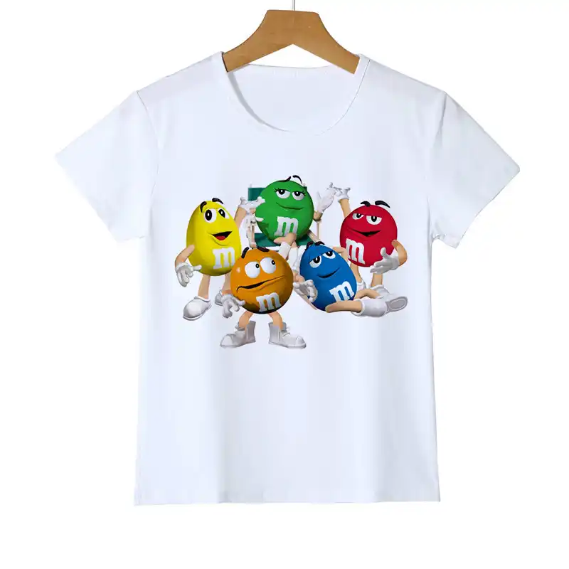 Fashion Kid T Shirt 3d Boy Girl Chocolate Beans Mm Print Funny Streetwear T Shirt Anime Short Sleeve Baby Shirts Z47 4 T Shirts Aliexpress - 2019 summer children clothing boy and girls t shirt cartoon fireman roblox short sleeve kids tee