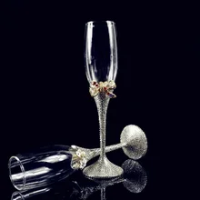 Цветные чашки высокого качества воды бурильные украшения бокалы для шампанского галстук-бабочка термостойкая стеклянная чашка и Рождество