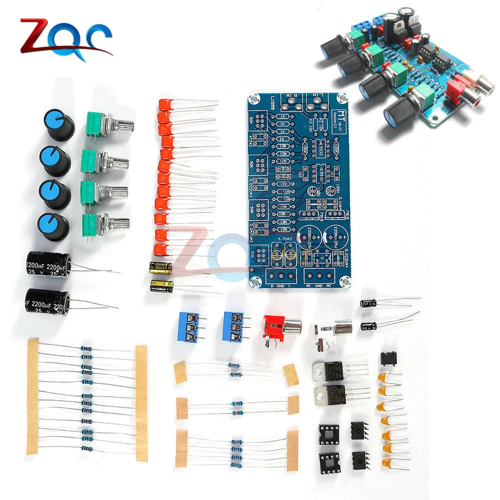 NE5532 OP-AMP HIFI усилитель громкости тон эквалайзер Плата усилителя DIY комплекты