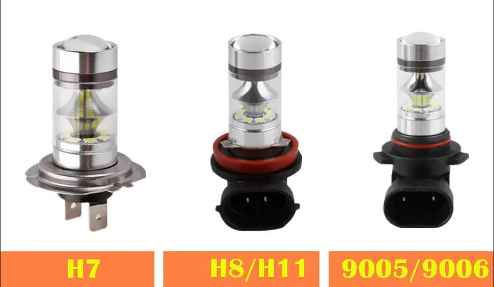 2 шт. H4 H7 H8 H11 LED 9005/HB3 9006/HB4 Led лампы для фар Противотуманные фары авто лампы дневного бег лампа 12V 24V белый 6000K