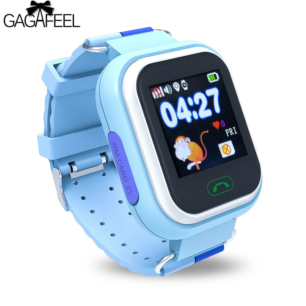 

GAGAFEEL GPS Kids Smart Watch for Android IOS Children Sport Wristwatch Touch Screen WIFI SOS Location Finder Anti Lost Monitor