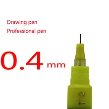 10 шт/партия 0,4 мм герой перезаряжаемая игла для чернил ручки для рисования ручка техническая ручка