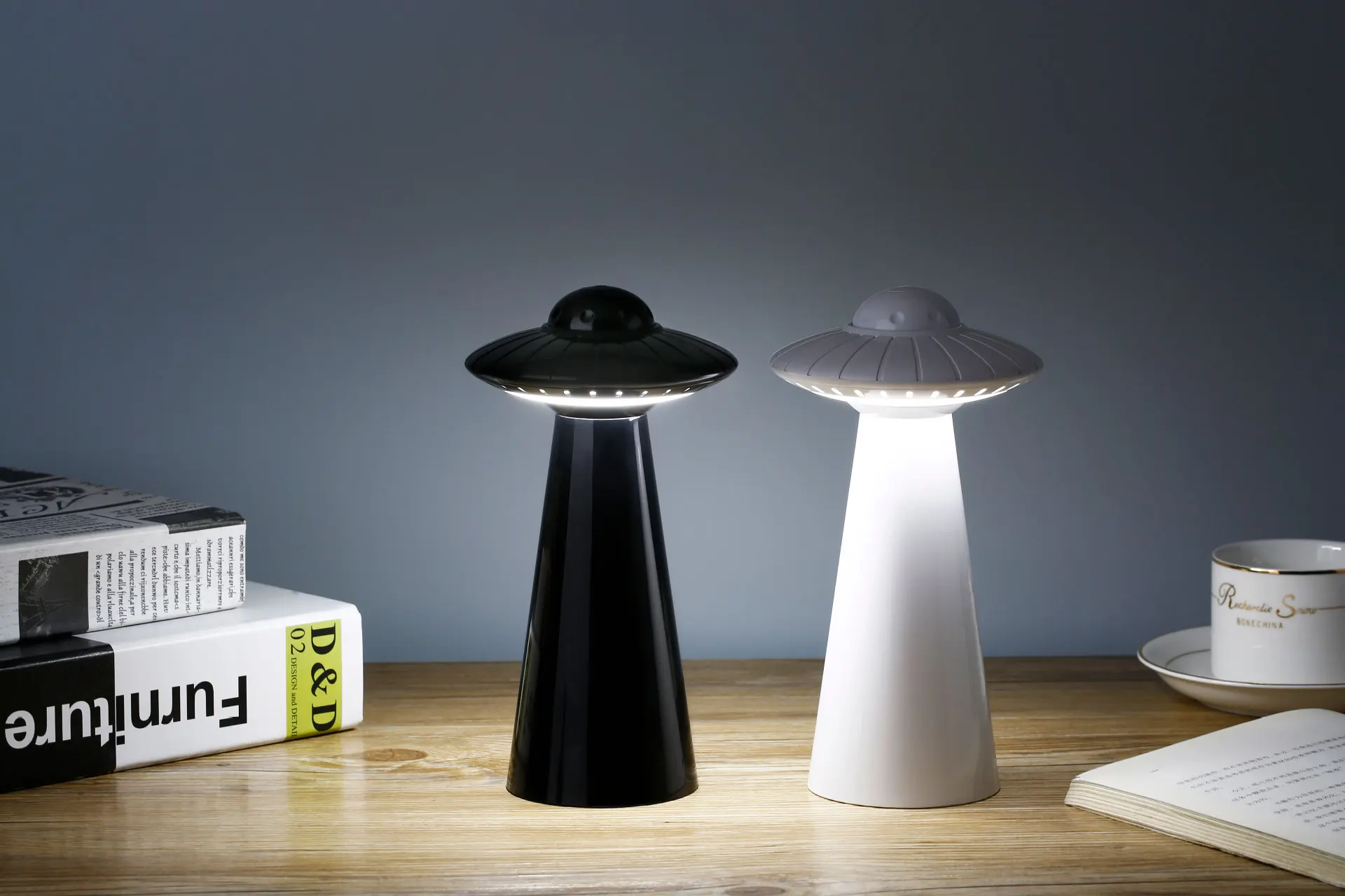 

New UFO Toys! Flying saucer modeling night lamp Personality creative product with eye-protection Study Gift for children Z80