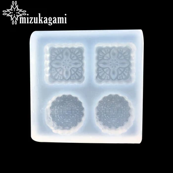 

1pcs UV Resin Jewelry Liquid Silicone Mold Biscuits Shape Resin Charms Pendant Molds For DIY Intersperse Decorate Making Jewelry