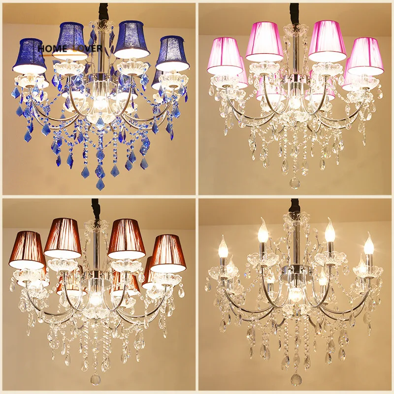 Crystal chandeliers lighting fixtures luminarias lustre de plafond led