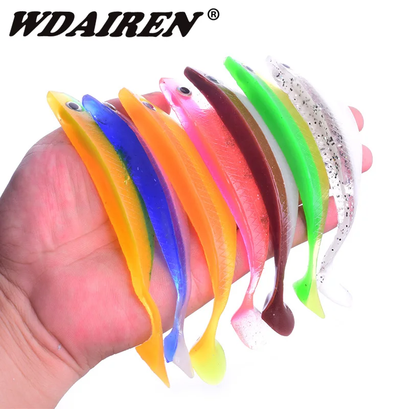 

1Pcs soft Fishing baits 14cm 13g Artificial silicone soft lure T tail Swimbait Fly Wobbler jig lures Jerkbait Fishing tackle