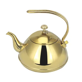 

1.5L Thickened stainless steel water kettle hotel coffee teapot with strainer 1500ml home restaurant induction cooker tea kettle