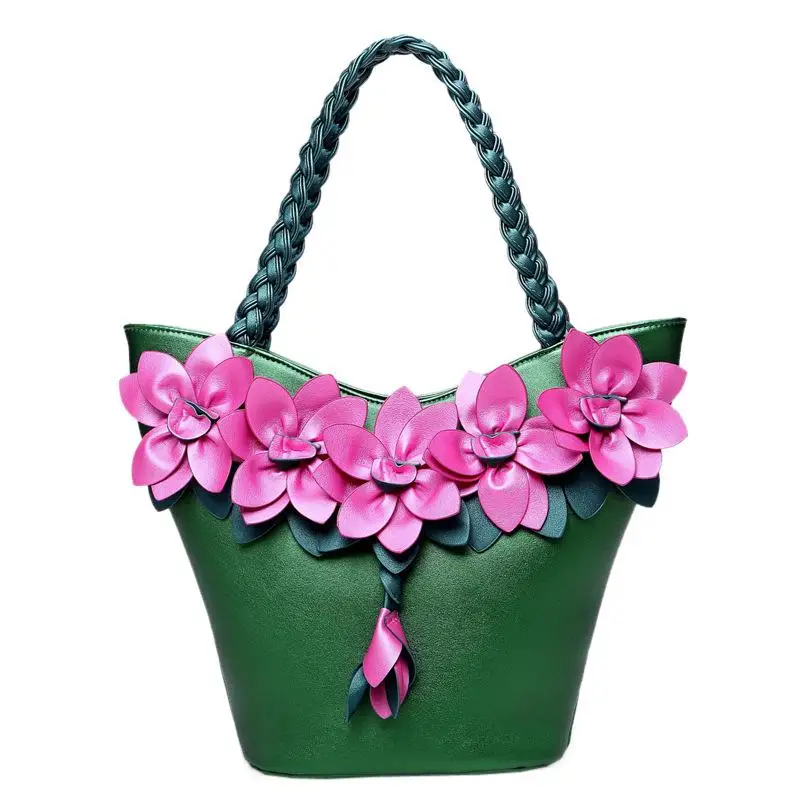 Сумка тоут женская летняя из экокожи с цветочным принтом|ladies bags|shoulder bagssingle shoulder bag
