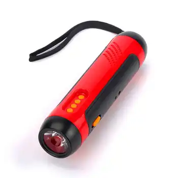 

Alarm FM Radio Mobile Phone Charging Hand-operated Power Generat powerful led flashlight lampada led #4S8