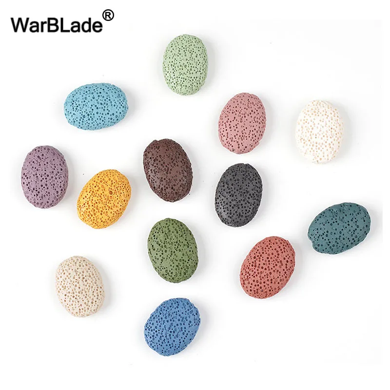 

Natural Large Lava Rock Beads Colorful Volcanic Stone Loose Beads For DIY Necklace Bracelets Earring Jewelry Making