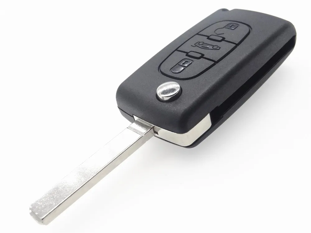 AUTEWODE чехол для автомобильного ключа подходит PEUGEOT 307 308 407 607 дистанционного FOB HOUSE 3