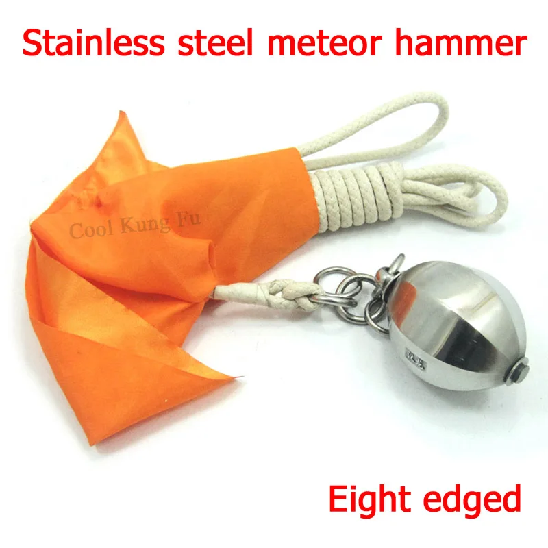 Stainless steel meteor hammer eight edged Chinese kung Fu martial art