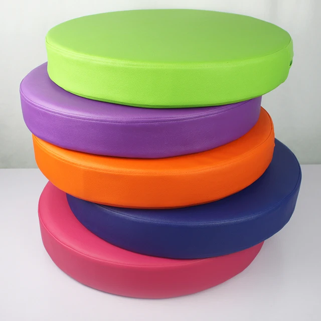 New Synthetic Leather Foam Cushion Round Seat Sofa Chair New Synthetic Leather Foam Cushion Round Seat Sofa Chair Pillow Pads Office Vehicles