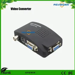 ТВ BNC AV/s-video VGA конвертер ТВ адаптер преобразователь сигнала S-Video VGA переключатель преобразование цифрового коробка Поддержка 1080 P