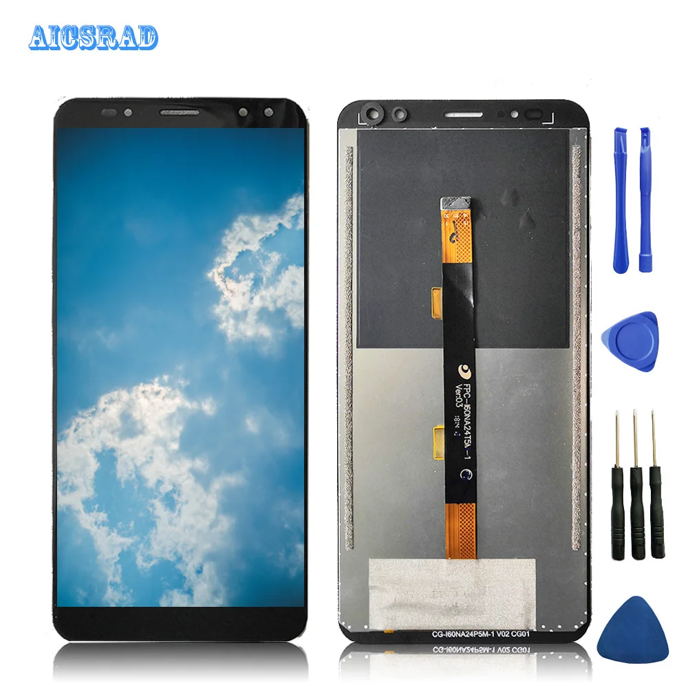 Для оригинального Ulefone power 3 ЖК-дисплей + кодирующий преобразователь сенсорного