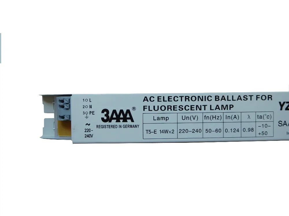 

1pc 3AAA YZ-214EAA T5-E TC-L 220-240V 2x14W Neon Lamp / Fluorescent Lamp Electronic instant start Ballast