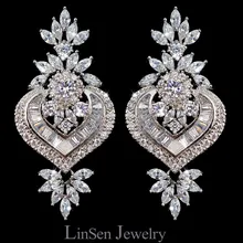 Дизайн Роскошные кубические циркония pendientes Винтажные серьги, модные микро проложенные AAA CZ Ювелирные украшения серьги для свадьбы/подарок/вечерние
