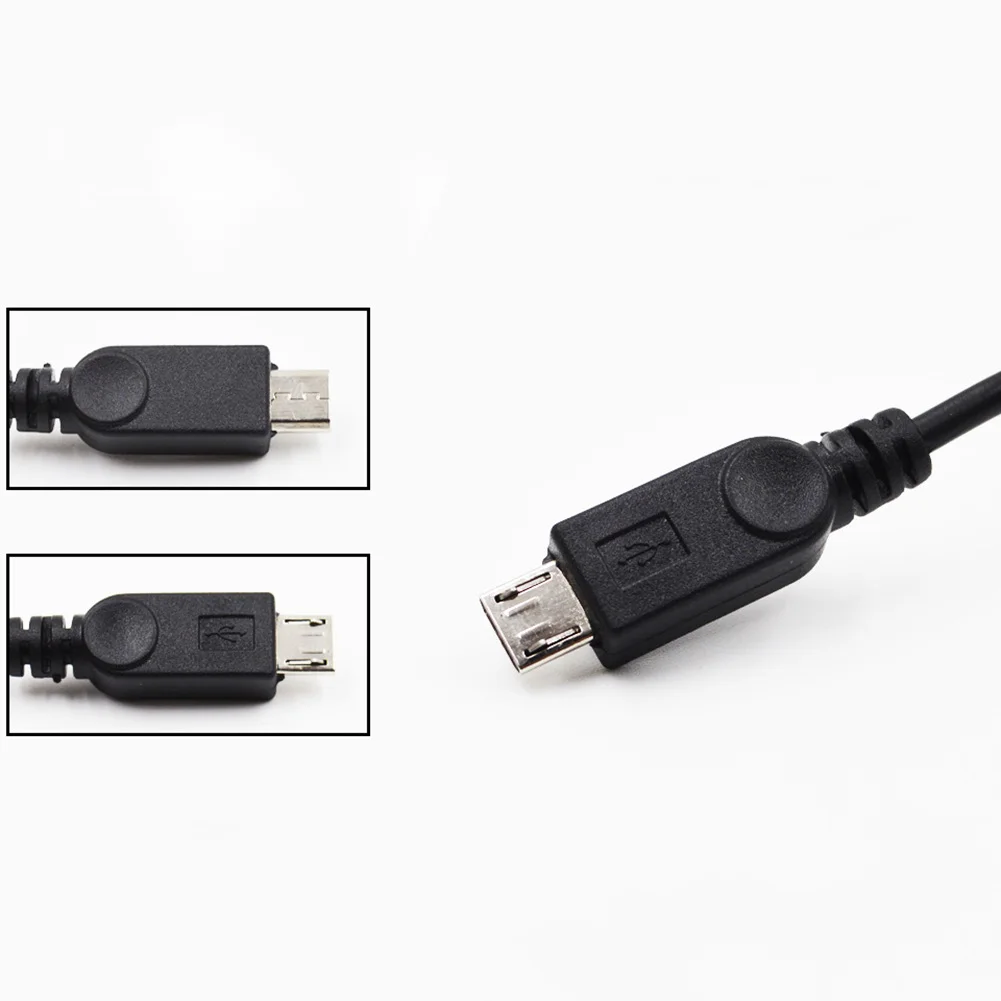 Etmakit 2 In 1 OTG Adapter Micro USB Host Power Y Splitter USB to micro 5 Pin Male Female Cable For Android Phone otg adapter