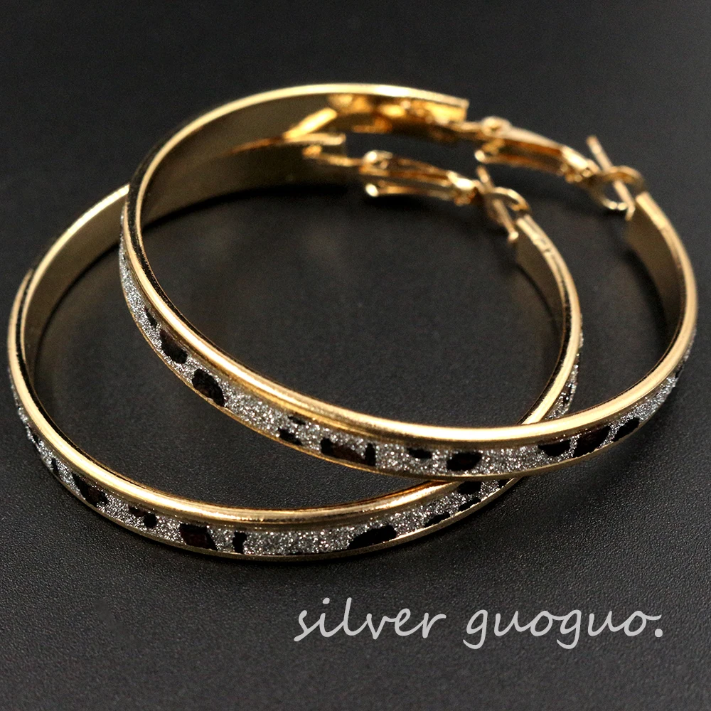 Whole 50mm Leopard Print Gold Hoop Earrings For Women Whole 50mm Leopard Print Gold Hoop Earrings For Women Fashion Sticker Large Basketball Fine Jewelry Bijoux H85z In From