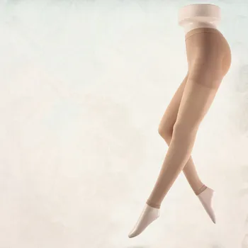 

2018 SPRING AUTUMN 20-30 mm Hg make leg thin 680D women slim pants pattern tight Stovepipe Compression tights