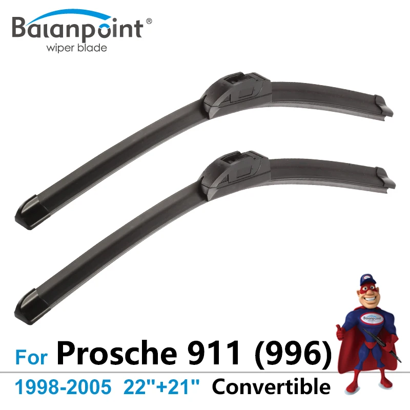 Wiper Blades For Porsche 911 (996) Convertible 1998 2005 22"+21", Set